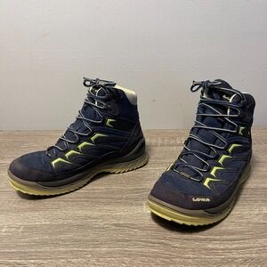 Lowa Innox Ice GTX Mid Boots Womens Size 8 Blue Gore-tex Outdoor Hiking